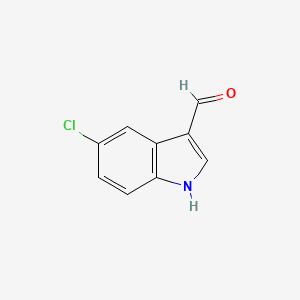 molecular formula C9H6ClNO B1630656 5-氯吲哚-3-甲醛 CAS No. 827-01-0