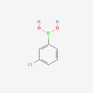 molecular formula C6H6BClO2 B1630686 3-氯苯硼酸 CAS No. 63503-60-6