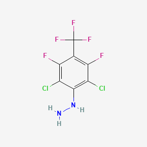 molecular formula C7H3Cl2F5N2 B1630691 2,6-二氯-3,5-二氟-4-(三氟甲基)苯肼 CAS No. 111234-64-1