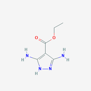 molecular formula C6H10N4O2 B1630733 3,5-二氨基-1H-吡唑-4-甲酸乙酯 CAS No. 6825-71-4