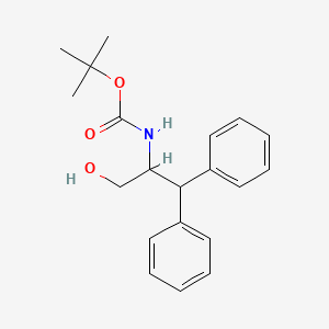 molecular formula C20H25NO3 B1630779 tert-butyl N-(3-hydroxy-1,1-diphenylpropan-2-yl)carbamate 