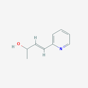 molecular formula C9H11NO B163079 (E)-4-pyridin-2-ylbut-3-en-2-ol CAS No. 133080-43-0