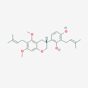 molecular formula C27H34O5 B163093 5-O-Methyllicoricidin CAS No. 129314-37-0
