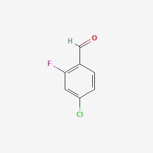 molecular formula C7H4ClFO B1630973 4-氯-2-氟苯甲醛 CAS No. 61072-56-8