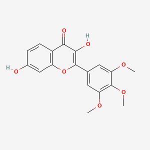molecular formula C18H16O7 B1631053 3,7-Dihydroxy-3',4',5'-trimethoxyflavone CAS No. 132594-09-3