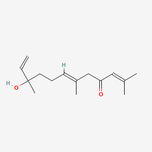 molecular formula C15H24O2 B1631076 (6E)-10-hydroxy-2,6,10-trimethyldodeca-2,6,11-trien-4-one 