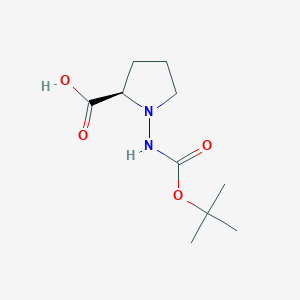 molecular formula C10H18N2O4 B1631104 (R)-(+)-Nbeta-BOC-D-HYDRAZINOPROLINE 