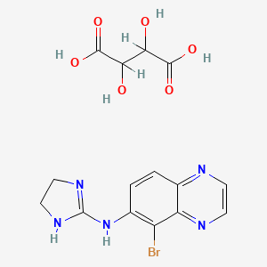 molecular formula C15H16BrN5O6 B1631225 Brimonidine tartrate 