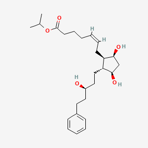 molecular formula C26H40O5 B1631241 丙-2-基 (Z)-7-[(1R,2R,3R,5S)-3,5-二羟基-2-[(3S)-3-羟基-5-苯基戊基]环戊基]庚-5-烯酸酯 CAS No. 145773-22-4