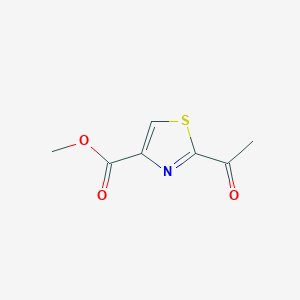 molecular formula C7H7NO3S B1631257 2-乙酰噻唑-4-羧酸甲酯 CAS No. 76275-87-1