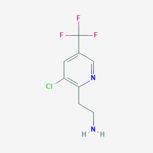 molecular formula C8H8ClF3N2 B1631263 2-(3-氯-5-(三氟甲基)吡啶-2-基)乙胺 CAS No. 658066-44-5