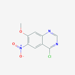 molecular formula C9H6ClN3O3 B1631271 4-氯-7-甲氧基-6-硝基喹唑啉 CAS No. 55496-69-0