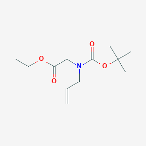 molecular formula C12H21NO4 B1631275 Ethyl 2-(allyl(tert-butoxycarbonyl)amino)acetate 
