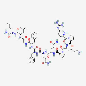 molecular formula C64H100N18O13 B1631287 Arg-Pro-Lys-Pro-Gln-Gln-Phe-Phe-Gly-Leu-Nle-NH2 