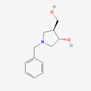 molecular formula C12H17NO2 B1631297 (3S,4S)-1-Benzyl-4-(hydroxymethyl)pyrrolidin-3-ol 