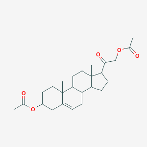 molecular formula C25H36O5 B163130 3-beta,21-Dihydroxypregn-5-en-20-one di(acetate) CAS No. 1693-63-6