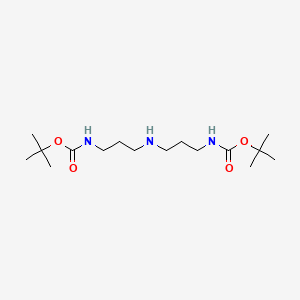 molecular formula C16H33N3O4 B1631310 1,9-双Boc-1,5,9-三氮壬烷 CAS No. 82409-02-7