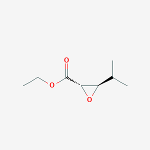 molecular formula C8H14O3 B163143 Ethyl trans-3-isopropyl-2-oxiranecarboxylate CAS No. 136889-95-7