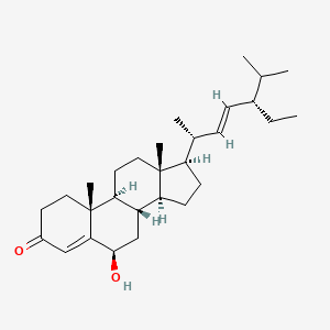 molecular formula C29H46O2 B1631477 6-羟基雄甾-4,22-二烯-3-酮 