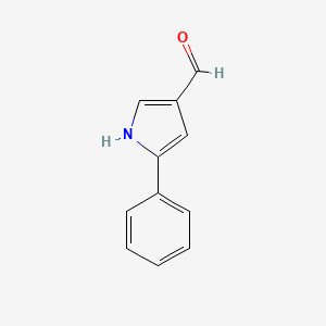molecular formula C11H9NO B1631497 5-phenyl-1H-pyrrole-3-carbaldehyde CAS No. 56448-22-7