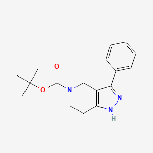 molecular formula C17H21N3O2 B1631517 Tert-butyl 3-phenyl-6,7-dihydro-1H-pyrazolo[4,3-C]pyridine-5(4H)-carboxylate CAS No. 661487-18-9