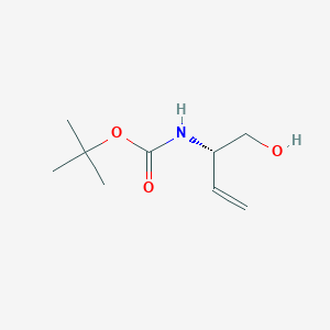 molecular formula C9H17NO3 B1631529 (S)-叔丁基1-羟基丁-3-烯-2-基氨基甲酸酯 CAS No. 91103-37-6