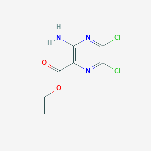 molecular formula C7H7Cl2N3O2 B1631547 Ethyl 3-amino-5,6-dichloropyrazine-2-carboxylate CAS No. 86882-92-0