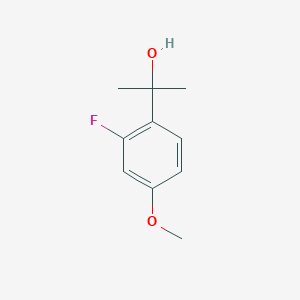molecular formula C10H13FO2 B1631549 2-(2-Fluoro-4-methoxyphenyl)propan-2-ol 