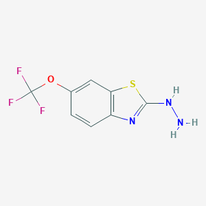 2-Hydrazono-6-(trifluoromethoxy)-2,3-dihydrobenzo[d]thiazole