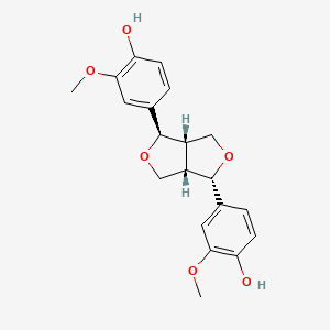 molecular formula C20H22O6 B1631589 (-)-异松脂酚 