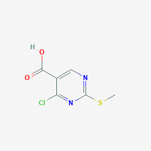 molecular formula C6H5ClN2O2S B1631625 4-Chloro-2-(methylthio)pyrimidine-5-carboxylic acid CAS No. 74840-34-9