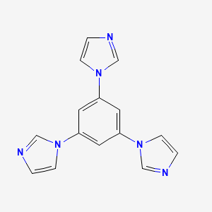 molecular formula C15H12N6 B1631626 1,3,5-tri(1H-imidazol-1-yl)benzene CAS No. 528543-96-6