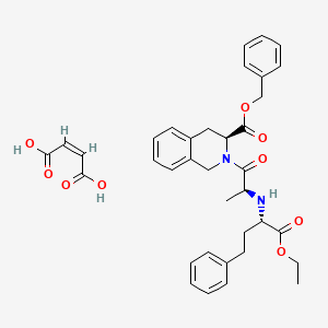molecular formula C36H40N2O9 B1631642 Quinapril benzyl ester maleate 