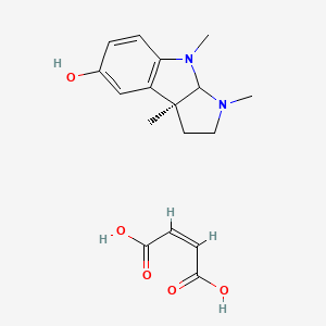 molecular formula C17H22N2O5 B1631656 (8bS)-3,4,8b-trimethyl-2,3a-dihydro-1H-pyrrolo[2,3-b]indol-7-ol;(Z)-but-2-enedioic acid 
