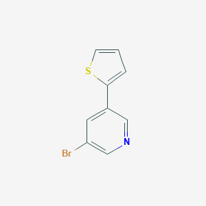 molecular formula C9H6BrNS B163169 3-Bromo-5-(2-thienyl)pyridine CAS No. 1211541-09-1