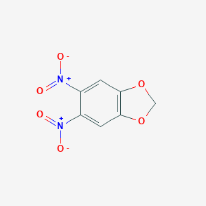 molecular formula C7H4N2O6 B016317 5,6-Dinitro-1,3-Benzodioxol CAS No. 7748-59-6