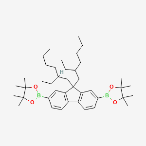 molecular formula C41H64B2O4 B1631733 9,9-Bis(2-ethylhexyl)-2,7-bis(4,4,5,5-tetramethyl-1,3,2-dioxaborolan-2-yl)fluorene CAS No. 357219-41-1