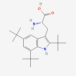 molecular formula C23H36N2O2 B1631744 2,5,7-Tris-tert-butyl-L-tryptophan CAS No. 62029-63-4