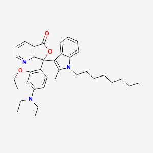 molecular formula C36H45N3O3 B1631751 7-[4-(Diethylamino)-2-ethoxyphenyl]-7-(2-methyl-1-octyl-1h-indol-3-yl)furo[3,4-b]pyridin-5(7h)-one CAS No. 87563-89-1