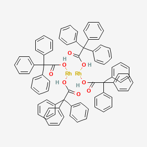 molecular formula C80H64O8Rh2 B1631858 Tetrakis(benzeneacetic acid, alpha,alpha-diphenyl-), rhodium(2+) salt (2:1) 