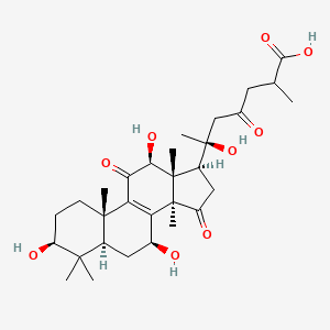 molecular formula C30H44O9 B1631941 20-Hydroxyganoderic acid G 
