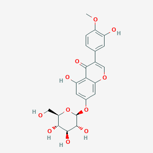 molecular formula C22H22O11 B1632034 野葛素 7-O-葡糖吡喃苷 CAS No. 36191-03-4