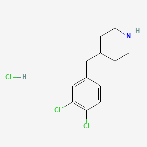 molecular formula C12H16Cl3N B1632053 4-(3,4-二氯苄基)哌啶盐酸盐 CAS No. 1171138-69-4