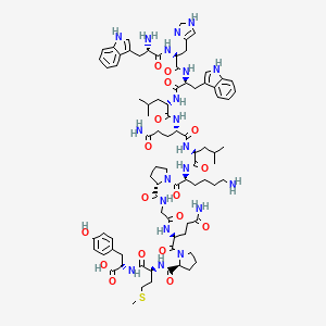 molecular formula C82H114N20O17S B1632062 Trp-His-Trp-Leu-Gln-Leu-Lys-Pro-Gly-Gln-Pro-Met-Tyr 
