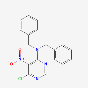 molecular formula C18H15ClN4O2 B1632197 N,N-dibenzyl-6-chloro-5-nitropyrimidine-4-amine 