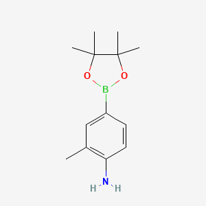 molecular formula C13H20BNO2 B1632219 2-Methyl-4-(4,4,5,5-tetramethyl-1,3,2-dioxaborolan-2-YL)aniline CAS No. 590418-05-6