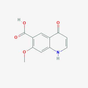 molecular formula C11H9NO4 B1632223 7-Methoxy-4-oxo-1,4-dihydroquinoline-6-carboxylic acid CAS No. 417721-34-7
