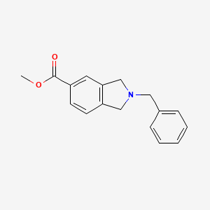 molecular formula C17H17NO2 B1632227 Methyl 2-benzylisoindoline-5-carboxylate CAS No. 127168-94-9