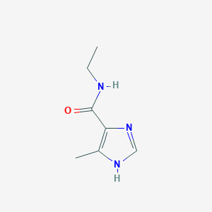 molecular formula C7H11N3O B163224 N-Ethyl-5-methyl-1H-imidazole-4-carboxamide CAS No. 137480-37-6
