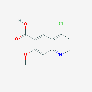 molecular formula C11H8ClNO3 B1632250 4-Chloro-7-methoxyquinoline-6-carboxylic acid CAS No. 771464-30-3